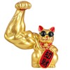 Fortune Large Lucky Cat Statue, Gold Money Cat, Waving Arm