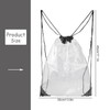 Rumyve Drawstring Fitness Bag,PVC Clear Drawstring Bag,Waterproof Sports Backpack String