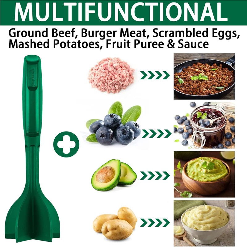 TenaLucy Minced Meat Chopper, Potato Muddler Tool, Minced Meat Chopper