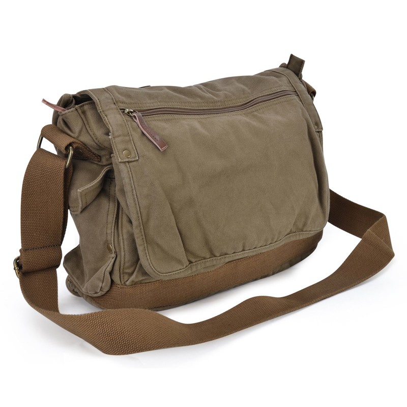 Gootium Canvas Shoulder Bag - Vintage Cross Body Messenger Bag