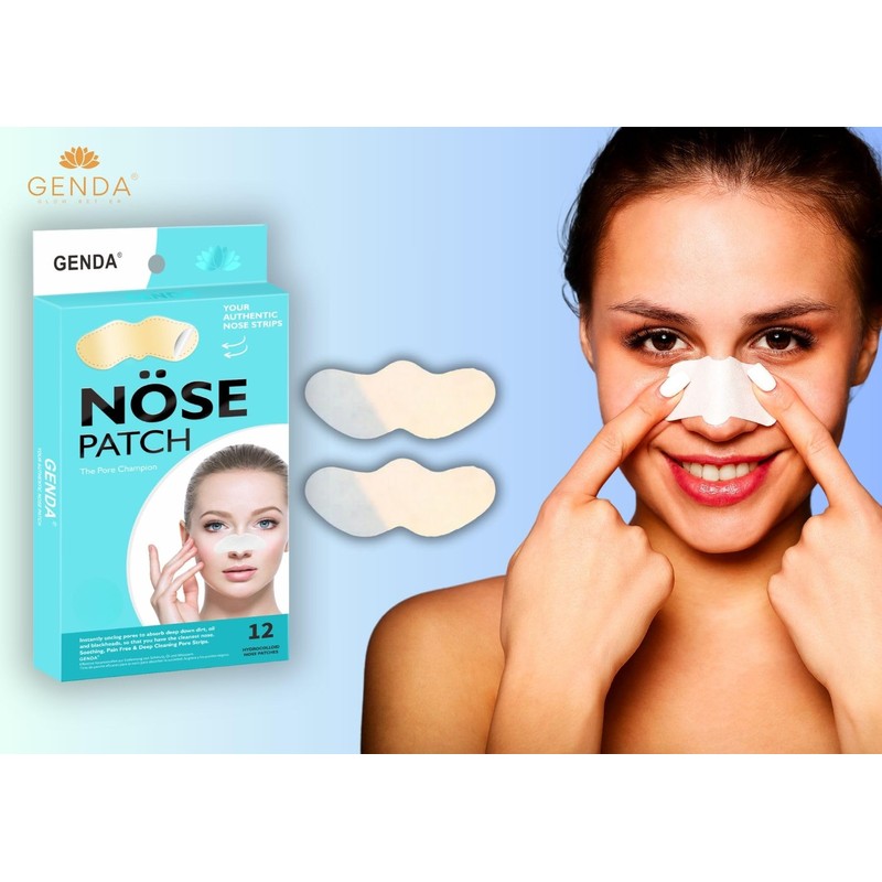 GENDA Blackhead Remover Nose Pore Strips for Deep Cleansing, Hydrocolloid