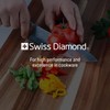 Swiss Diamond Chef Knife, German Steel with Carbonized Ash Wood,