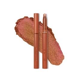 Melemando Waterproof Eyeshadow Stick 12 Colors Shimmer Brightener Sticks Eyeliner Pencil Crayon Buildable and Blendable Long Lasting Eye Highlighter Stick (Color 02)