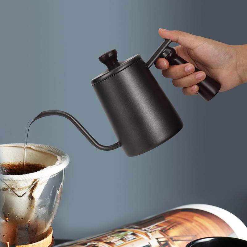 700ml Stainless Steel Water Tea Coffee Pot Long Narrow Spout