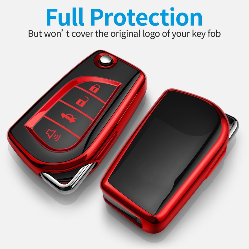 Tukellen for Toyota Key Fob Cover Special Soft TPU Key