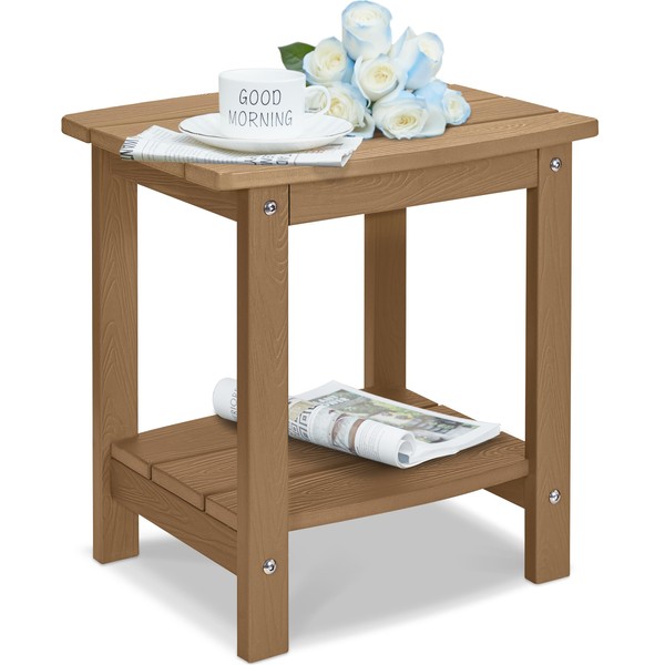Y&M Outdoor Side Table, HIPS Adirondack Small Double Layer Table,