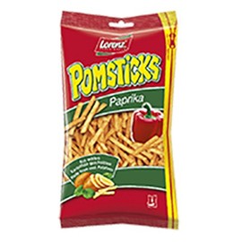 German Delicious Pomsticks Paprika, 100g - Lorenz (Pack of 3)