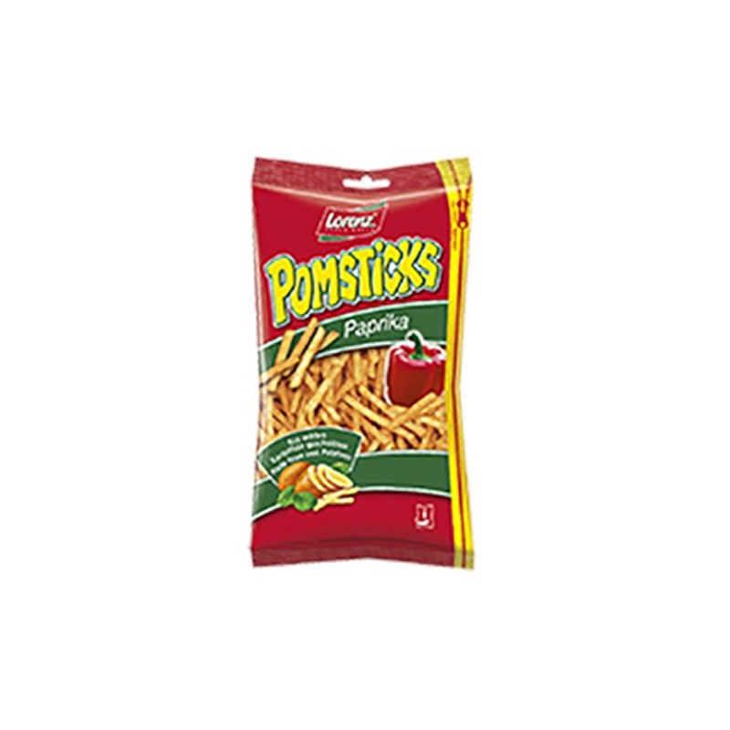 German Delicious Pomsticks Paprika, 100g - Lorenz (Pack of 3)