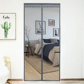 Gray Magnetic Screen Door for Entryway Screen Door 90x200