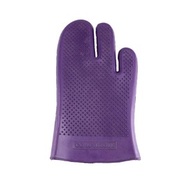 Grewal® Equestrian Grooming Bundle Kit - Comfy Pet Grooming & Bathing Glove - Oval Face Soft Bristles - Great for Thin & Sensitive Skin (Purple)