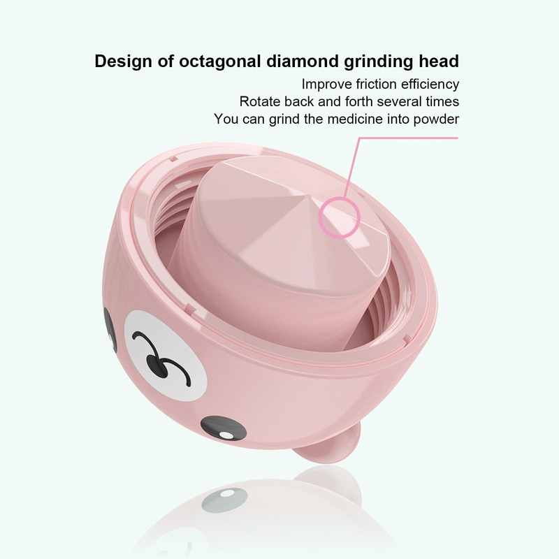 Grinding Tablets, Bear Pulveriser Pills, Rotating Tablets Crushing Mortar, Portable
