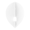 L-style champaña Anillo Vuelo – L Teardrop, Blanco