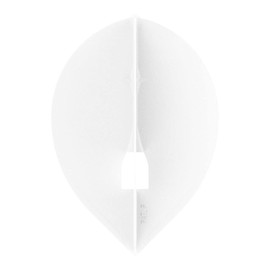 L-style champaña Anillo Vuelo – L Teardrop, Blanco