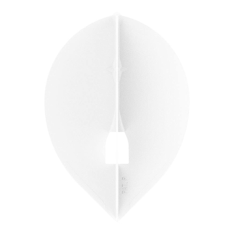 L-style champaña Anillo Vuelo – L Teardrop, Blanco