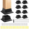 4x4 Post Base 10 Pcs, Inner Size 3.7"x3.7", Heavy Duty