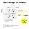 Minoston 800 Series Zwave Dual Outlet Plug, On/Off Z-Wave Repeater