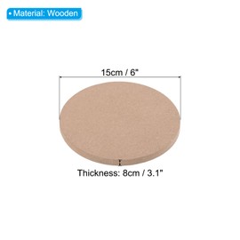 PATIKIL 6" Round Pottery Wheel Bat, 6 Pcs Pottery Bats for Pottery Wheel 1/3 Thick Clay Throwing Bats