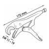 VIGOR V1804 Universal Grip Pliers, Small, Multi-Colour