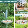 VCUTEKA Hanging Bird Bath, Glass Mosaic Bird Baths for Outdoors