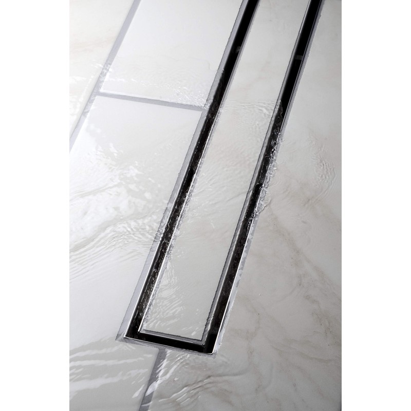 Oatey DLS1360R2 Designline Stainless Steel Linear DIY Shower Drain Tile-In