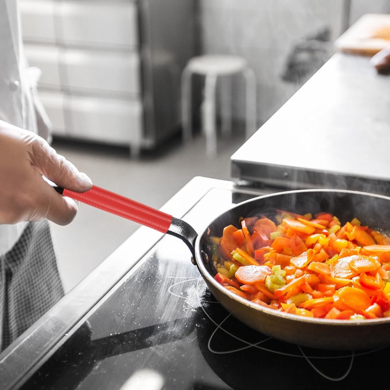 uxcell Silicone Pan Handle Sleeve Set, Heat Resistant Potholder Pot