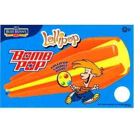 Blue Bunny 2011 Original Blue Bunny Bomb pop Lolli Pop ice cream truck sticker Decal 5"x8"