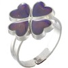 Adjustable Color Changing Mood Ring Inspirational Mystique Marble, Metal