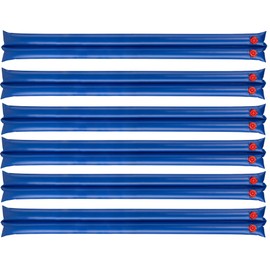 Winter Block Premium Double Chamber Water Tubes for Winter Pool Cover, 8' 6-pack, Blue, Heavy Duty Vinyl, Rectangular, Inground, 6 Double Chamber 8 Feet Long Water Bags