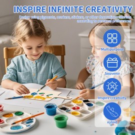 Wood Mini Cutting Board Kit Solid Smooth Unfinished Wood Craft Mini Board Set Versatile Small Chopping Plank for Home(Log color-24-Style 1)