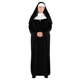 Fun Shack Female Nun Costume, Nuns Fancy Dress Costume, Nun Outfit Women, Nun Costumes for Women, Nun Fancy Dress Accessories, Medium
