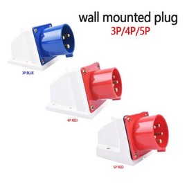 IP44 3극 4극 5핀 방수 방진 산업용 플러그 남성 및 여성 16 32A 벽걸이형 패널 장착 220 380V [04 Industrial Coupler] IP44 3-Pin 4-Pin 5-Pin Waterproof Dustproof Industrial Plug Male and Female 16 32A Wall-Mounted Panel Mounting 220 380V [04 Industrial Coupler]