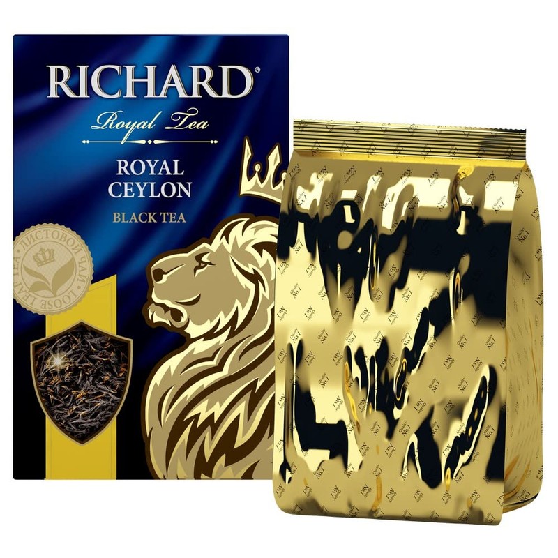 RICHARD 6 Box Set of Tea / CEYLON, ENGLISH BREKFAST,