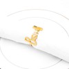 4 Pcs Eid Gold Napkin Rings Bismillah Letter Metal Napkin