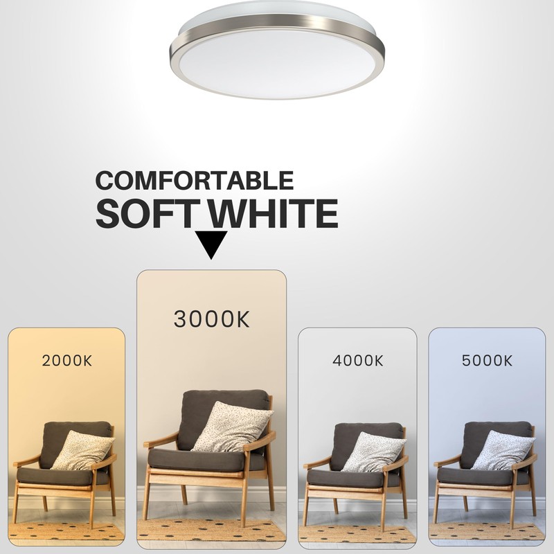 DYMOND LED Ceiling Light Flush Mount 10 Inches Ceiling Light