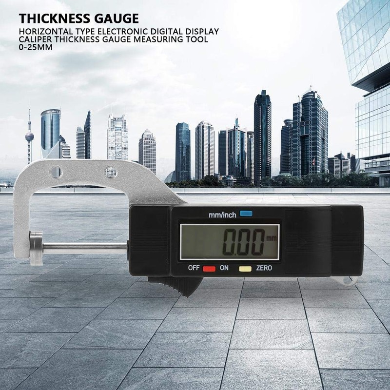 Hilitand 0-25mm Horizontal Type Electronic Digital Display Caliper Thickness Gauge
