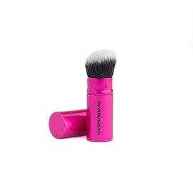 Haute Minute Makeup Glamstick Retractable Blush Brush - Travel Face Makeup Brush for Liquid, Cream Buffing & Blending, Cruelty-Free Bristles
