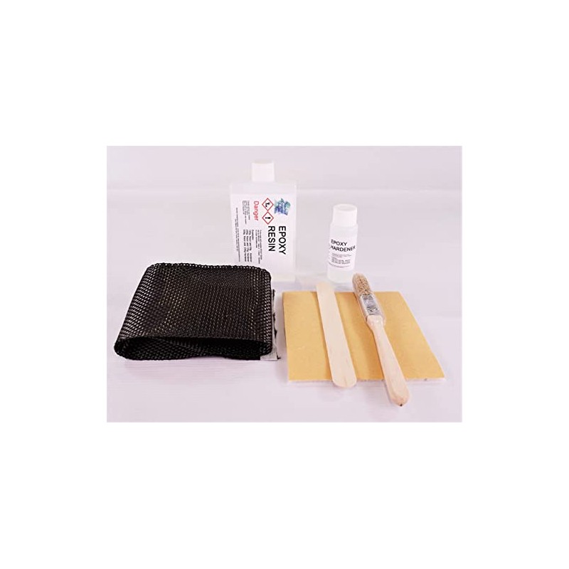 Carbon Fibre Repair Kit - 75g Epoxy Resin with Carbon