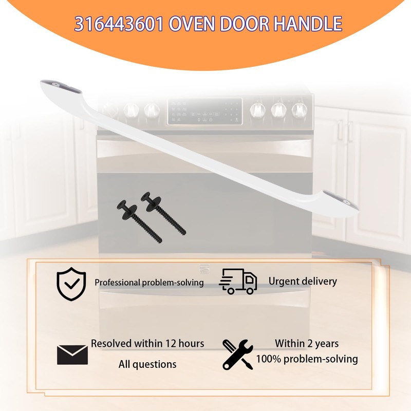 2025 Upgraded 316443601 Oven Door Handle Compatible Frigidaire Kenmore Electrolux