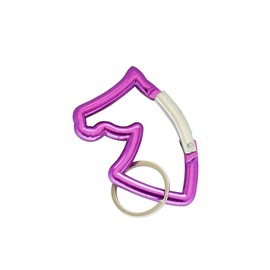 KN KON Carabiner, Horse Shaped, Cute, Key Holder, Hook, Aluminum, Multi-functional Carabiner, Carabiner Hook, Spring Hook, Key Ring Included, Pink, Pink