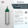 ResOne Portable Aluminum Medical Oxygen Cylinder, D Size, with CGA-870
