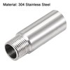 uxcell Shower Head Extension Arm Stainless Steel 1/2PT Male to