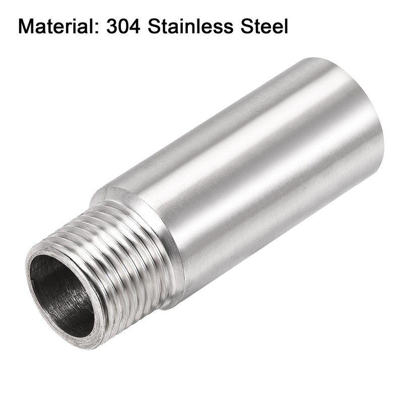 uxcell Shower Head Extension Arm Stainless Steel 1/2PT Male to