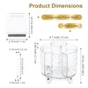 SAYEEC Pen Holder for Desk 6 Slots Rotating Makeup Brush
