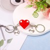 Brick Heart Key Chain, Detachable Heart Keychain Set Matching Heart