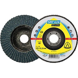 'Klingspor SMT 624 Supra' 322765 Abrasive Mop Discs 115 mm K40 Curved