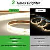 JOYLIT 24V COB LED Strip Lights 16.4ft 4000K Natural White
