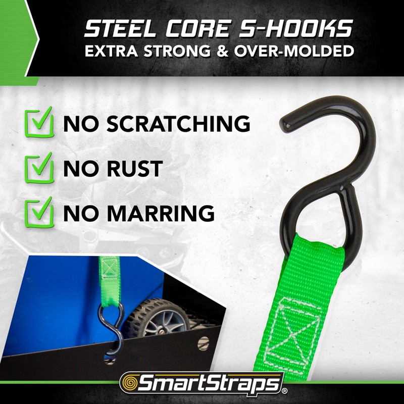 SmartStraps 10-Foot Cambuckle (4pk) 900 lbs Break Strength, 300 lbs