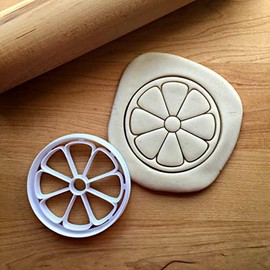 Sweet Prints Inc Round Citrus Slice Cookie Cutter - Dishwasher Safe (4")