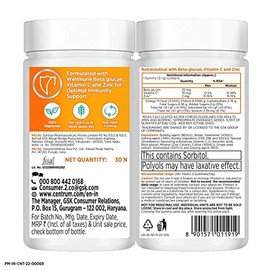 Generic Immune Defence - 30 Gummies | Betaglucan, Vitamin C & Zinc Support Body's Defence and Immunity (100% Veg) | World's #1 Multivitamin