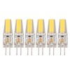 6 Pcs 6W 500LM G4 Bulb LED COB Silica Gel